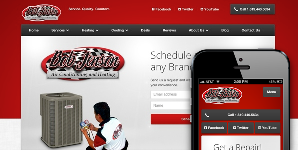 New Responsive Air Conditioning Website!