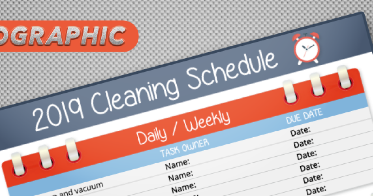 Infographic: A Spring Cleaning Schedule for 2019